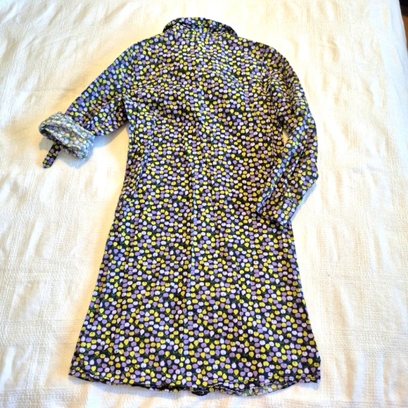 Lands' End girl's size 7 purple apple & pear designed convertible sleeve dress - Picture 5 of 8